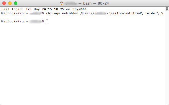unholding file on mac
