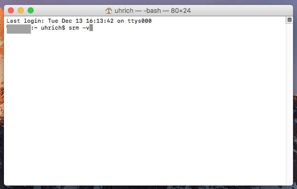 delete file on mac